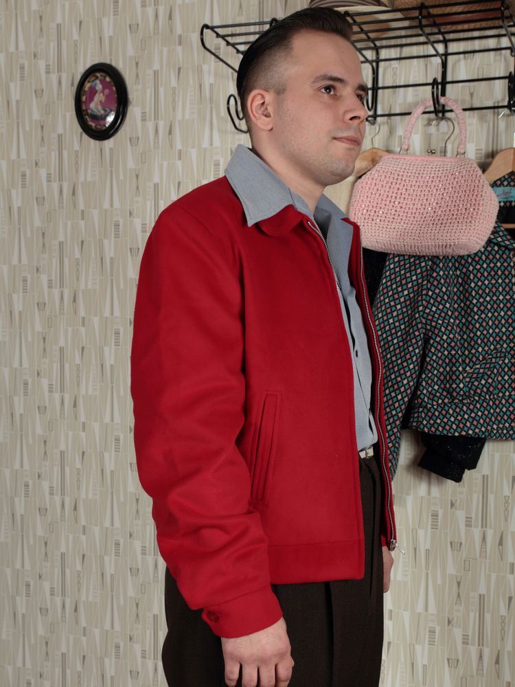 Ricky/Gab Jacket - Atomic Red ONLY SIZES S, L, XL LEFT – Heyday Vintage ...